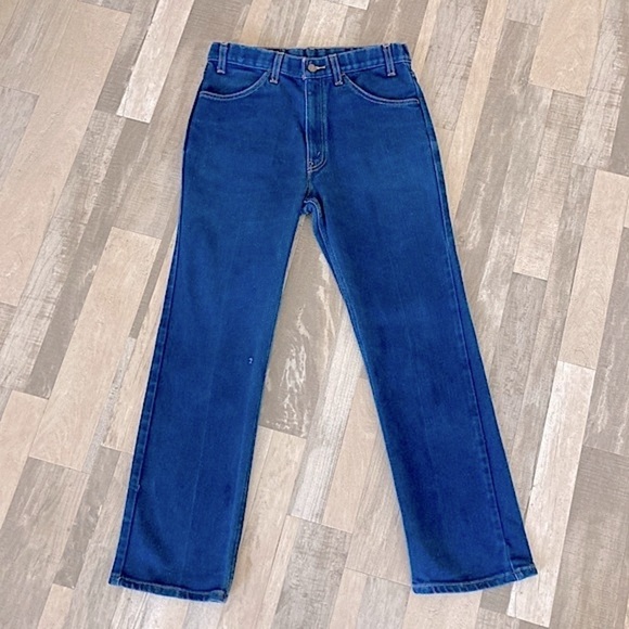 Men's Vintage Levis Denim Straight Leg Jeans Brown Tab - Picture 1 of 16